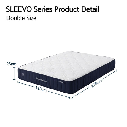 RoomSense 26cm Firm Pocket Spring Mattress | Double
