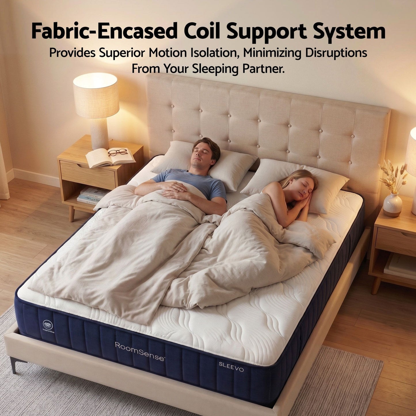 RoomSense 26cm Firm Pocket Spring Mattress | Double