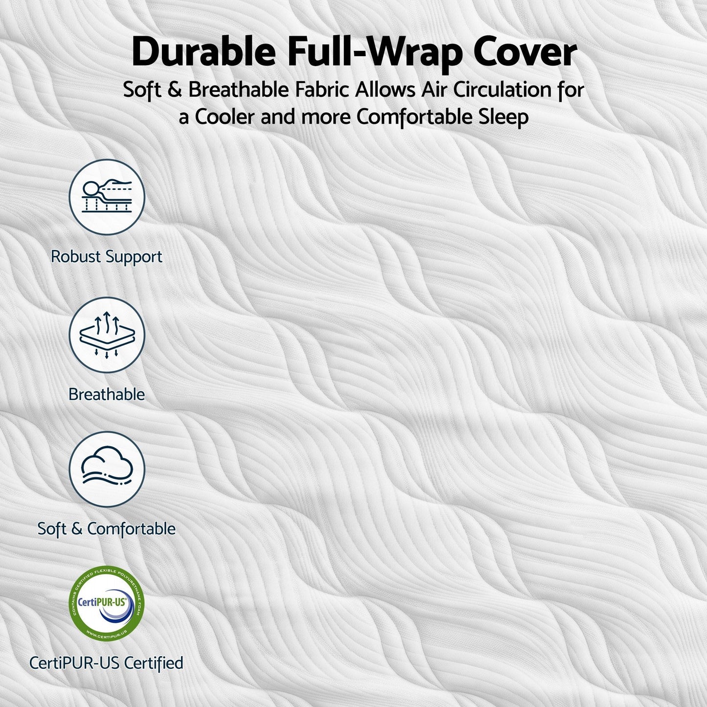 RoomSense 26cm Firm Pocket Spring Mattress | Queen