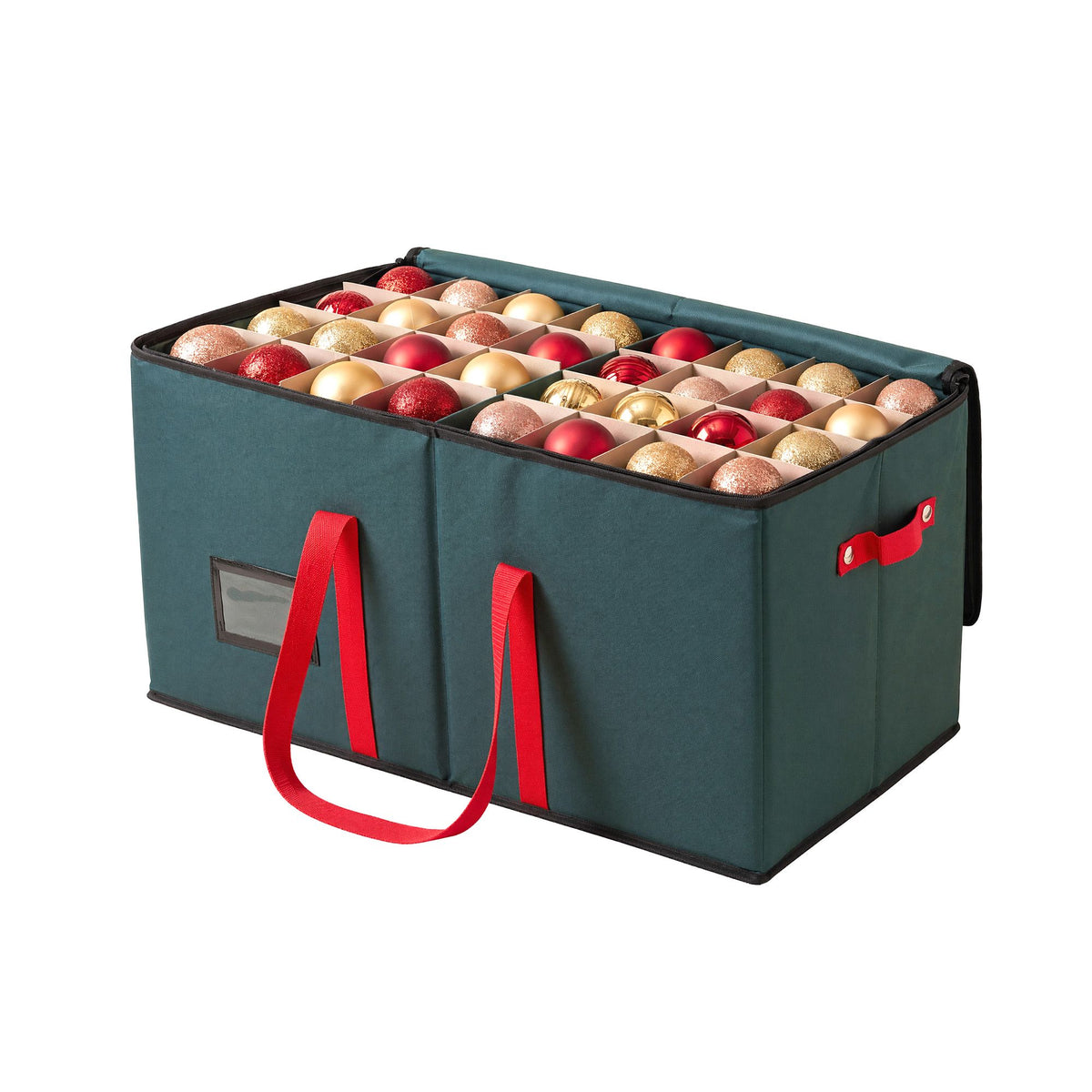 Jingle Jollys Bauble Storage Bag 128 Slots - Green