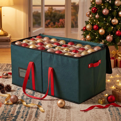 Jingle Jollys Bauble Storage Bag 128 Slots - Green - view 9