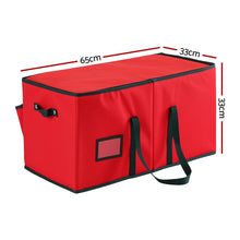 Jingle Jollys Bauble Storage Bag 128 Slots - Red - view 2