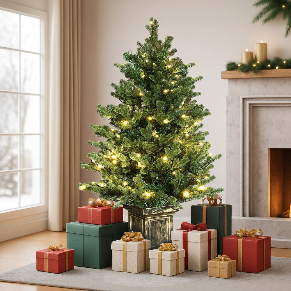Jingle Jollys 1.2m Potted Pre-Lit Christmas Tree - view 7