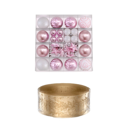 Jingle Jollys 34pc Ornament Set + 20m Ribbon - Pink Gold - view 7