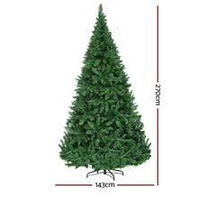 Jingle Jollys Pre Lit Christmas Tree 2.7m 1800 LEDs