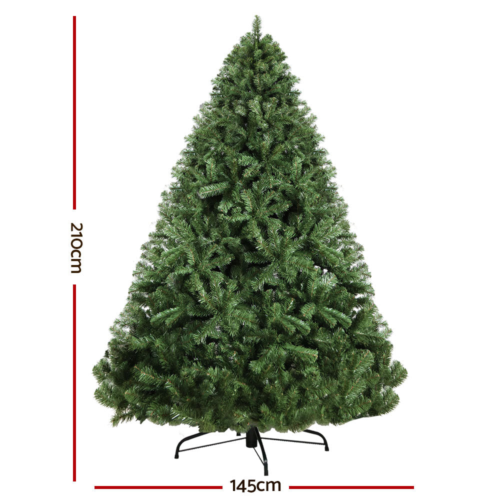 Jingle Jollys 2.1m Christmas Tree 1250 Tips - Green - view 2