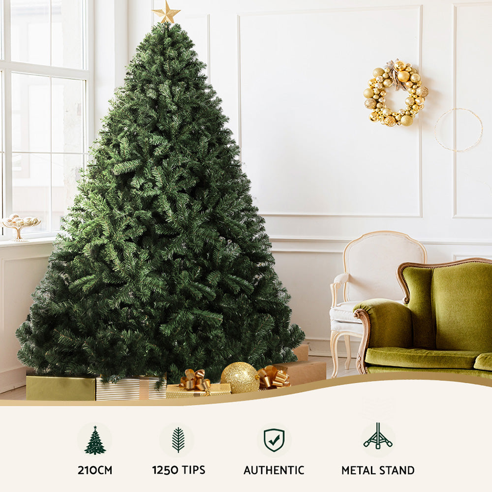 Jingle Jollys 2.1m Christmas Tree 1250 Tips - Green - view 4