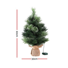 Jingle Jollys Christmas Tree 60cm Mini Tabletop 8 Light Modes