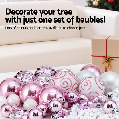 Jingle Jollys 33pc Christmas Ornament Set - Pink - view 4