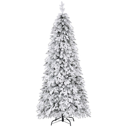 Jingle Jollys 2.1m Snow Flocked Pencil Tree - 350 LED - view 3