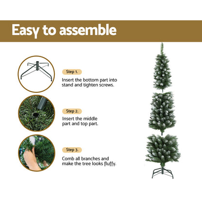 Jingle Jollys 1.8m Christmas Tree 300 Tips - Snow Flocked - view 5