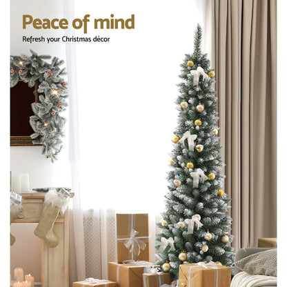 Jingle Jollys 1.8m Christmas Tree 300 Tips - Snow Flocked - view 6