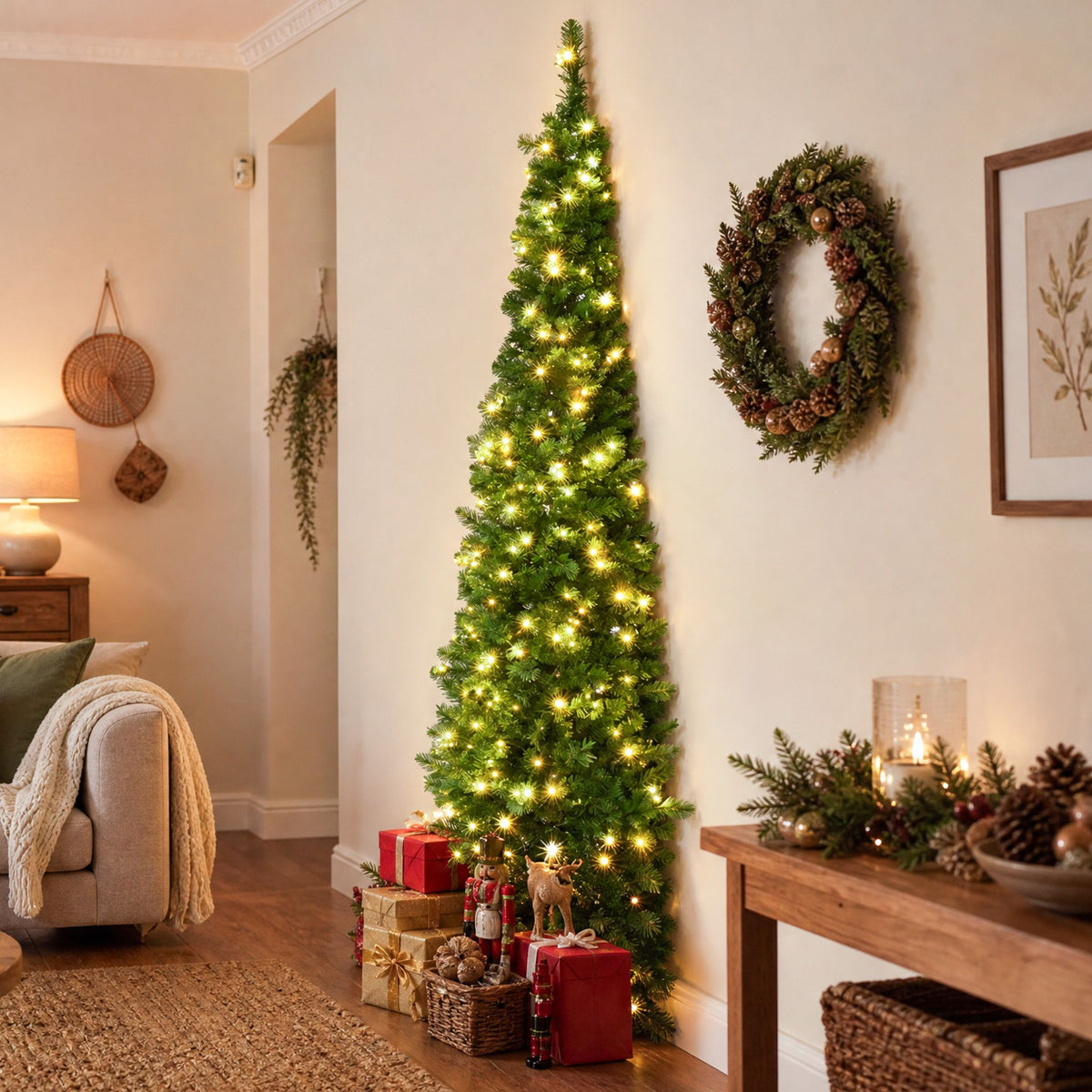 Jingle Jollys 1.8m Pre-Lit Corner Christmas Tree - view 9