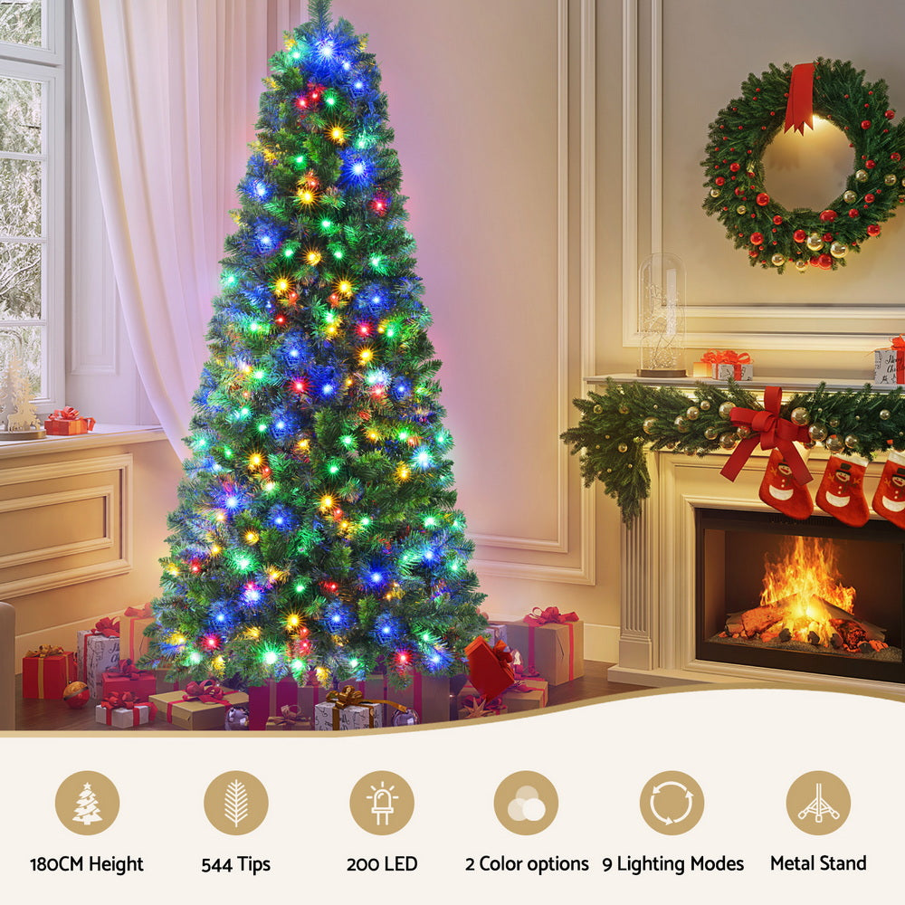 Jingle Jollys 1.8m Pre-Lit Tree - 200 Colour LED - view 6
