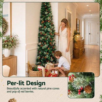 Jingle Jollys 2.1m Corner Christmas Tree - 402 Tips - view 4