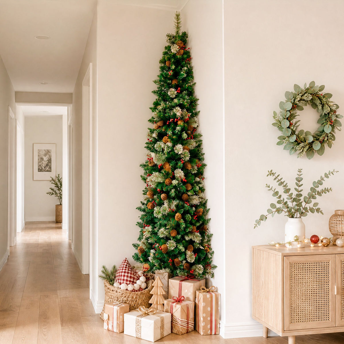 Jingle Jollys 2.1m Corner Christmas Tree - 402 Tips - view 8