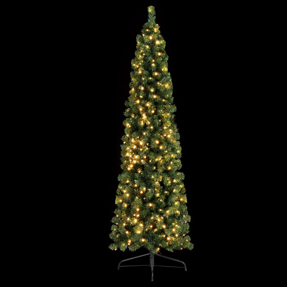 Jingle Jollys 2.1m Pre-Lit Corner Christmas Tree
