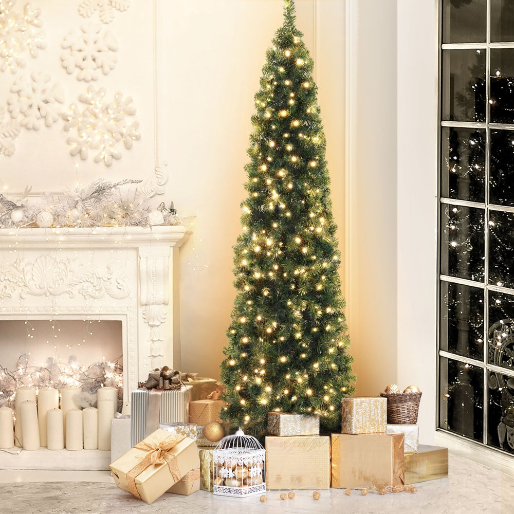 Jingle Jollys 2.1m Pre-Lit Corner Christmas Tree - view 7
