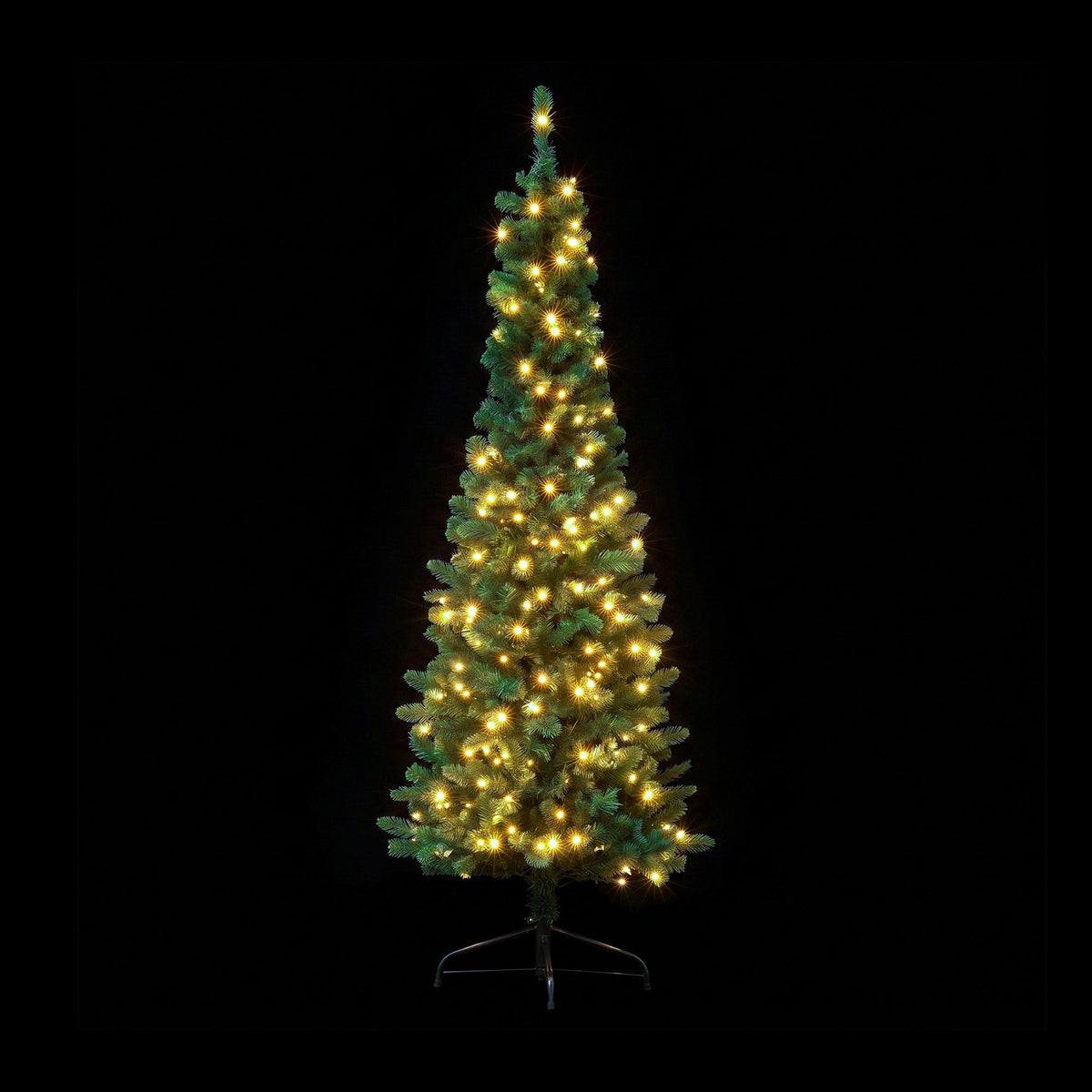 Jingle Jollys 2.4m Pre-Lit Corner Christmas Tree
