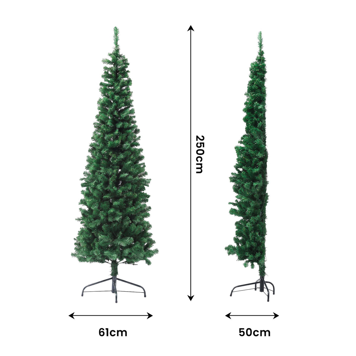 Jingle Jollys 2.4m Pre-Lit Corner Christmas Tree - view 2