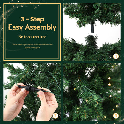 Jingle Jollys 2.4m Pre-Lit Corner Christmas Tree - view 8