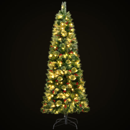 Jingle Jollys 1.8m Pre-Lit Christmas Tree - 200 LED
