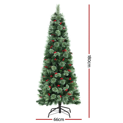 Jingle Jollys 1.8m Pre-Lit Christmas Tree - 200 LED - view 2