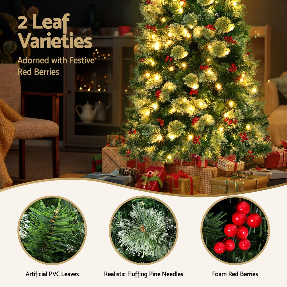 Jingle Jollys 1.8m Pre-Lit Christmas Tree - 200 LED - view 5