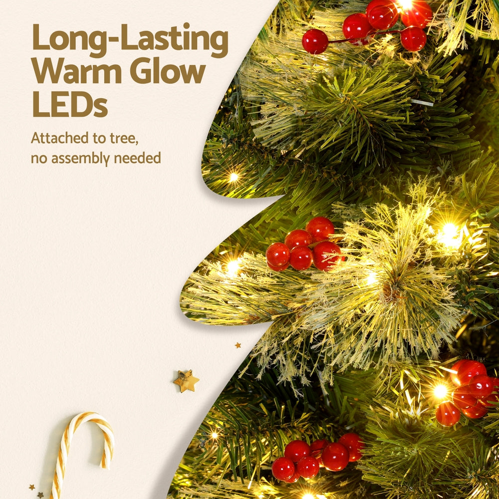 Jingle Jollys 1.8m Pre-Lit Christmas Tree - 200 LED - view 6