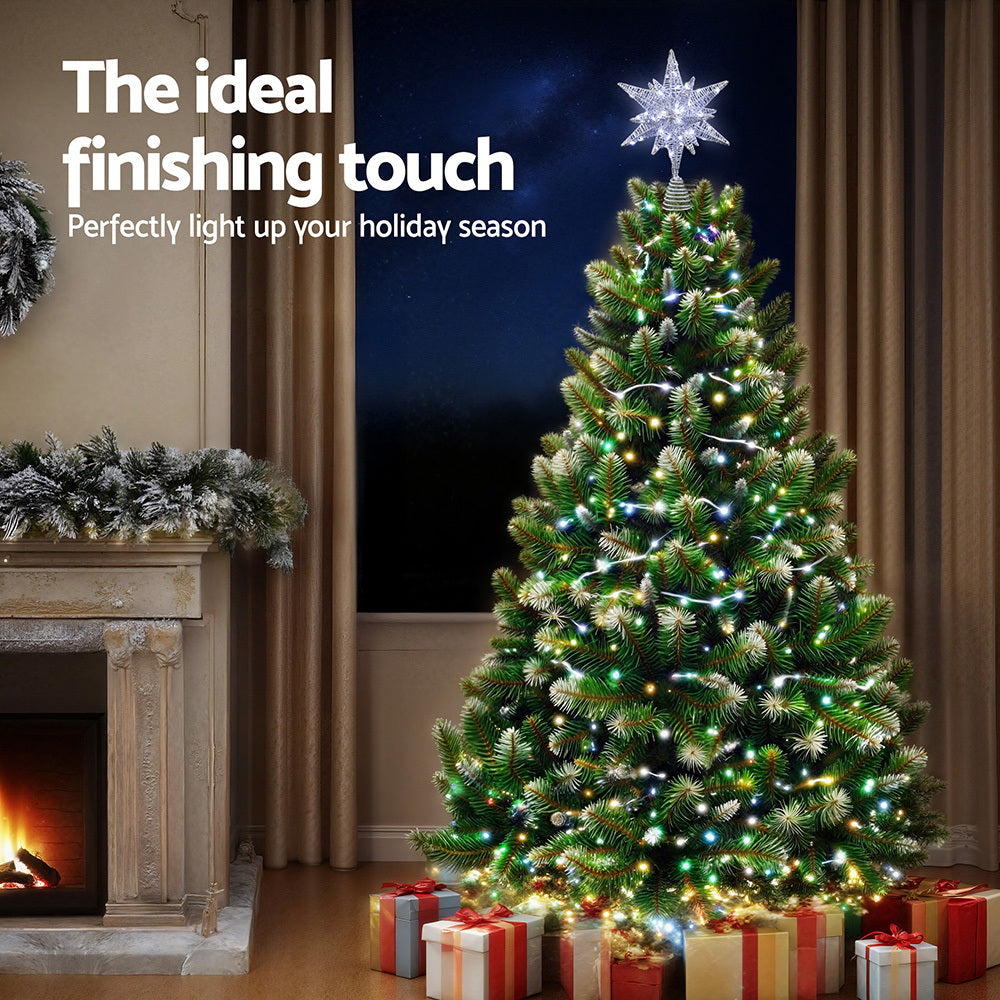 Jingle Jollys 3D LED Tree Topper Star - 60 LED, Timer - view 6