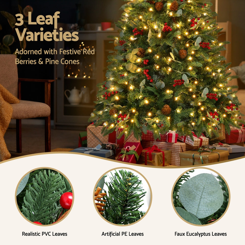Jingle Jollys 1.5m Pre-Lit Christmas Tree - 160 LED - view 5
