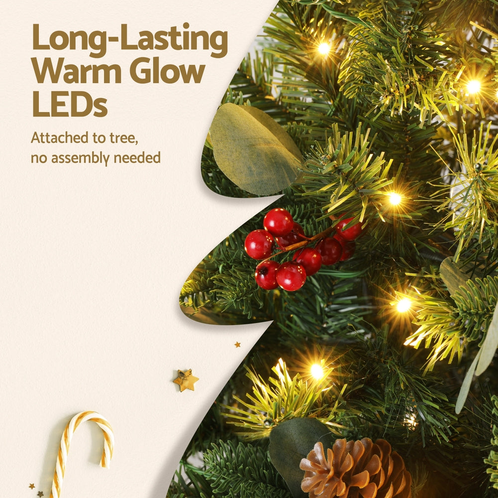 Jingle Jollys 1.5m Pre-Lit Christmas Tree - 160 LED - view 6