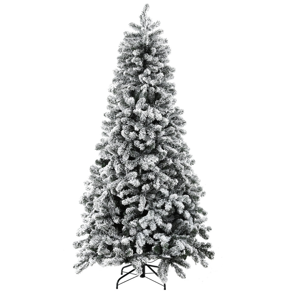 Jingle Jollys 1.8m Snow Flocked Pre-Lit Tree - 350 LED - view 3