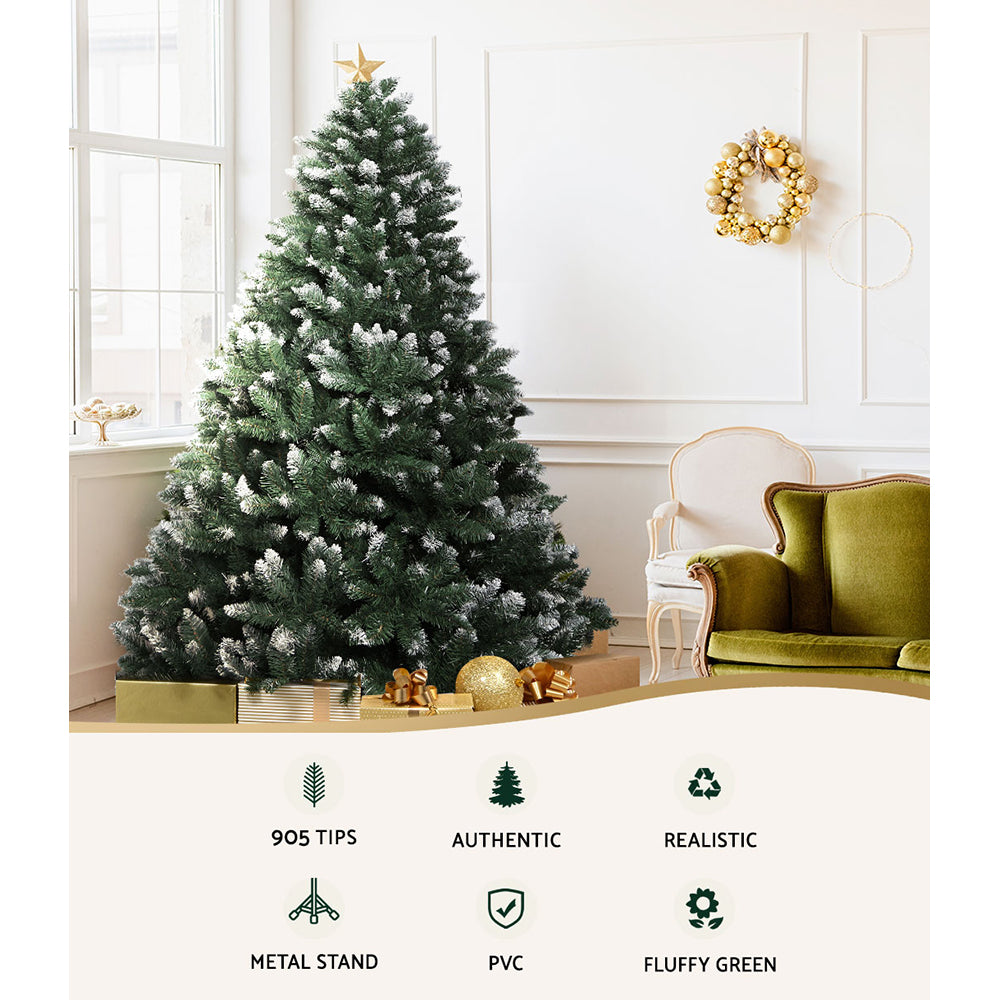 Jingle Jollys 2.1m Christmas Tree 905 Tips - Snow Frosted - view 4