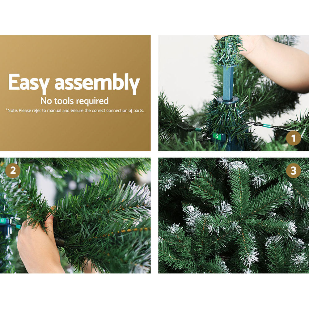 Jingle Jollys 2.1m Christmas Tree 905 Tips - Snow Frosted - view 5