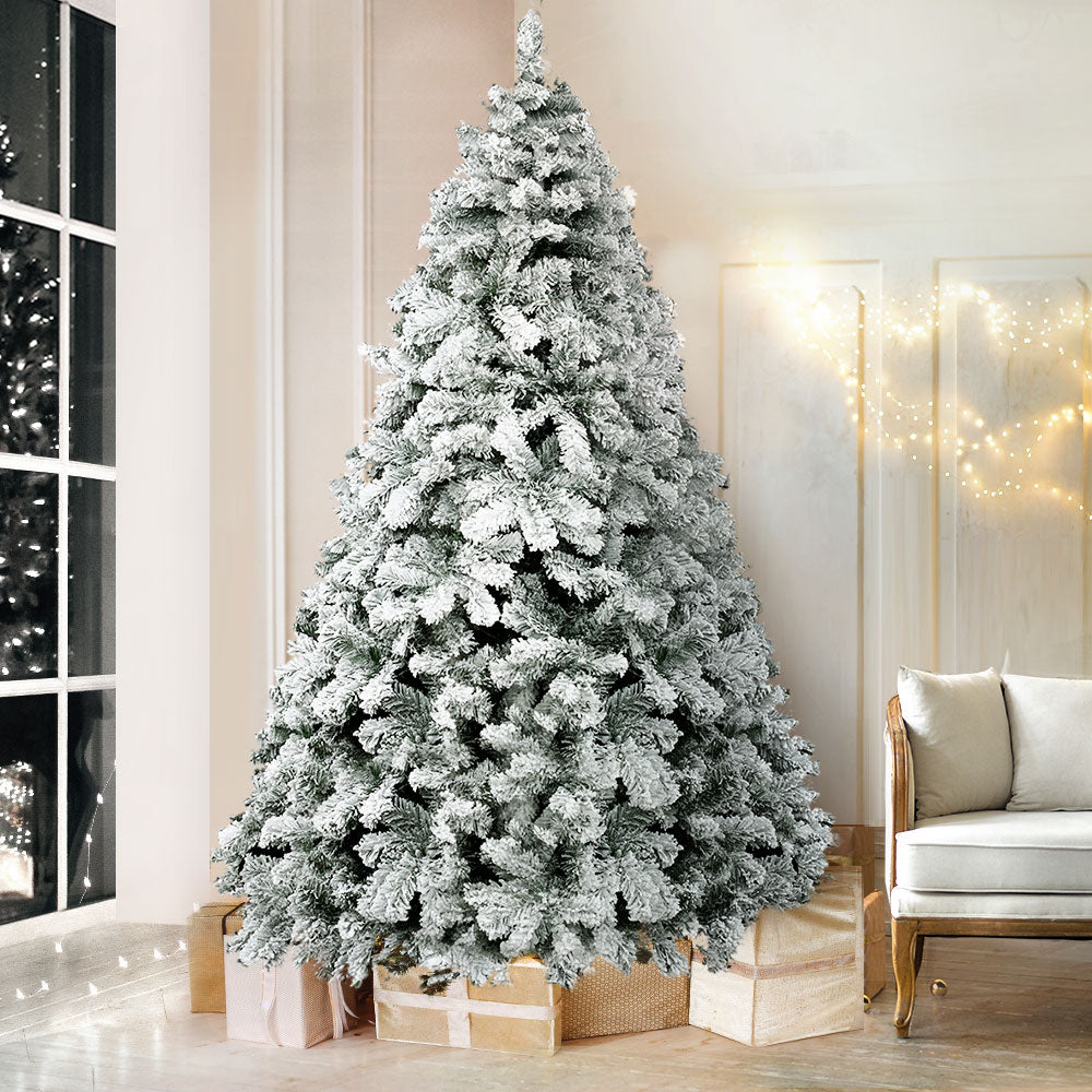 Jingle Jollys 2.4m Christmas Tree 1165 Tips - Snow Flocked - view 7