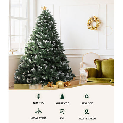 Jingle Jollys 2.4m Christmas Tree 1225 Tips - Snow Frosted - view 4