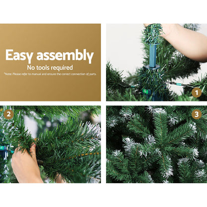 Jingle Jollys 2.4m Christmas Tree 1225 Tips - Snow Frosted - view 5