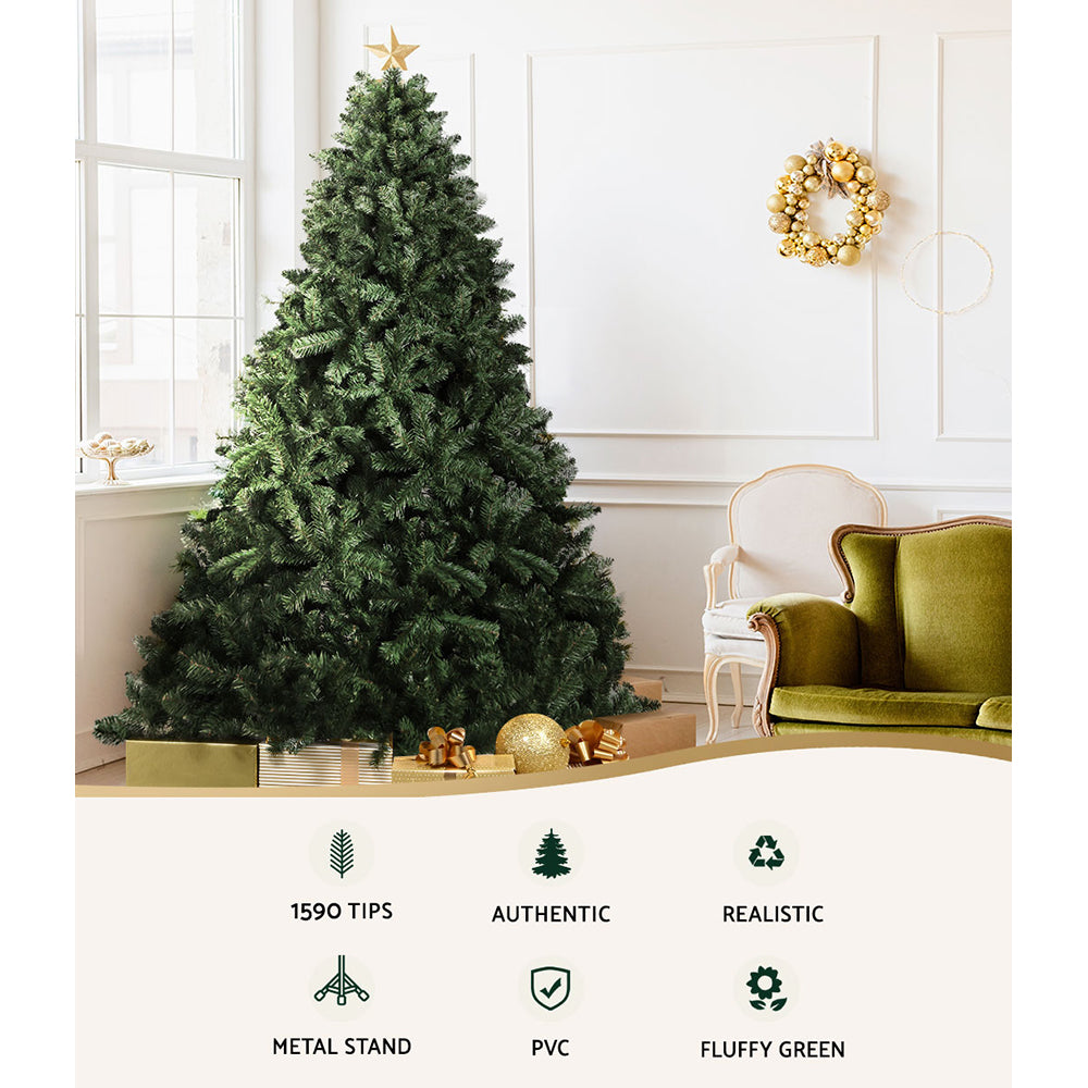 Jingle Jollys 2.7m Christmas Tree 1590 Tips - Green - view 4