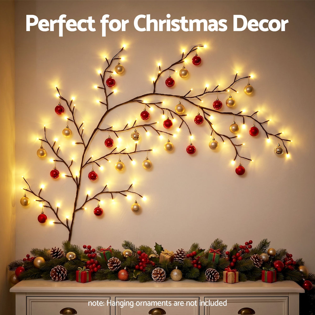 Jingle Jollys Willow Vine LED Branch Lights 1.8m - USB - view 5