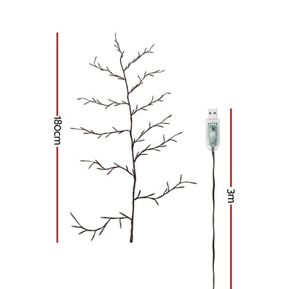 Jingle Jollys Willow Vine LED Branch Lights 1.8m - USB - view 9