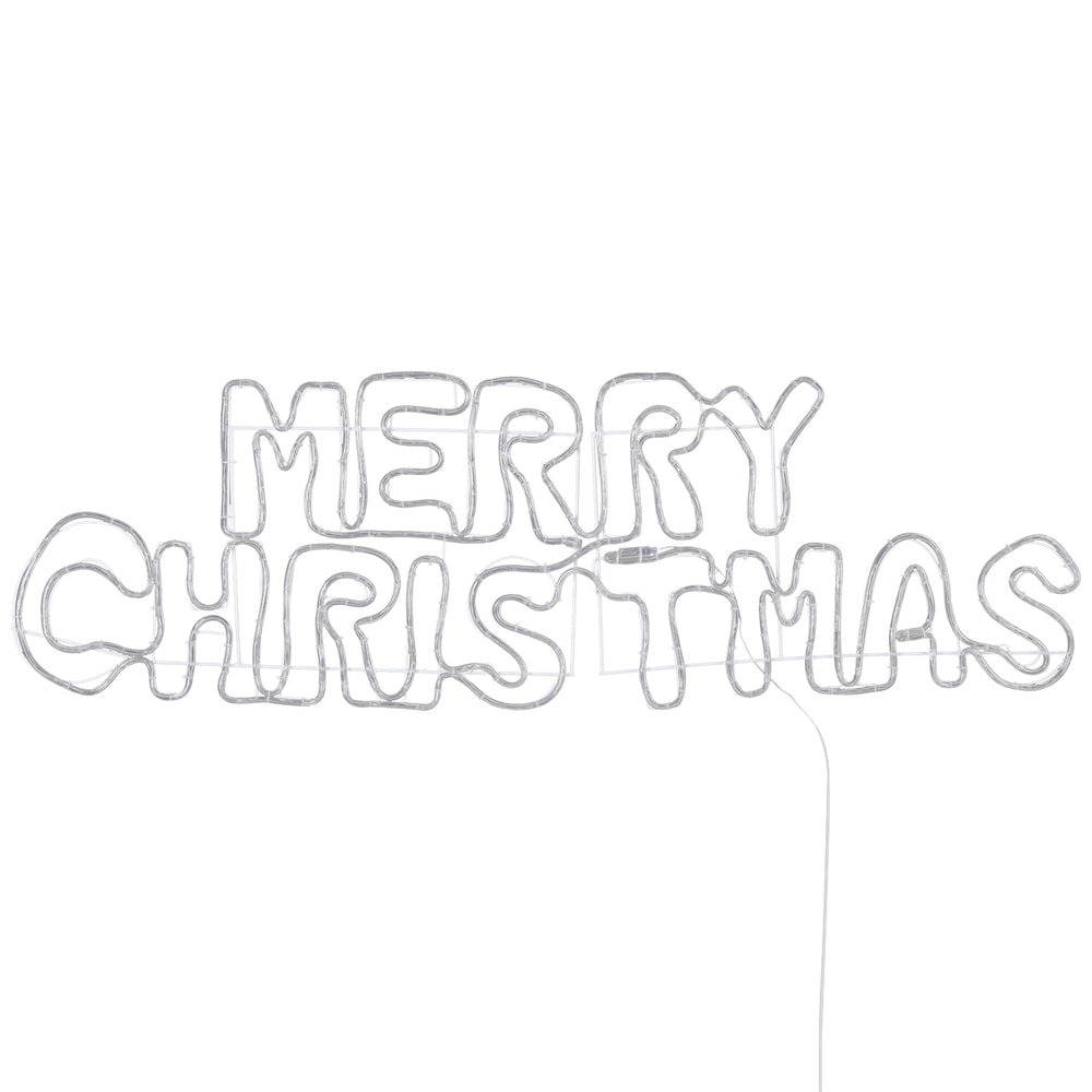 Jingle Jollys Merry Christmas LED Rope Light Motif 360 LED Multicolour 1.6m