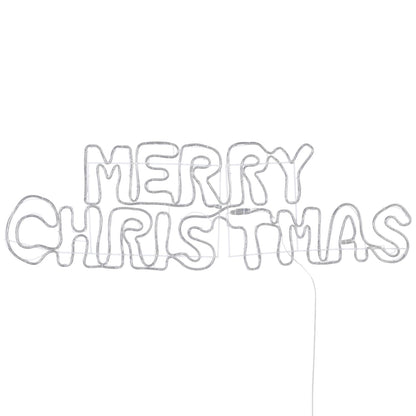 Jingle Jollys Merry Christmas LED Rope Light Motif 360 LED Multicolour 1.6m