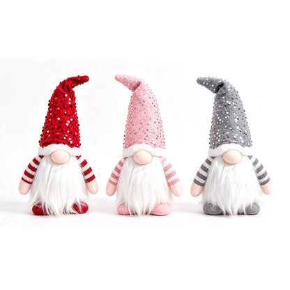 Jingle Jollys Light Up Christmas Gnomes 30cm - Set of 3 - view 3