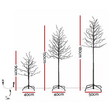 Jingle Jollys 3 Pack LED Christmas Tree Lighted Birch Tree Indoor Outdoor Xmas Decor Warm White