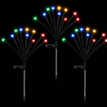 Jingle Jollys Solar Firefly Garden Stake Lights Multicolour 3 Pack 30 LED