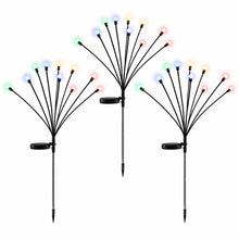 Jingle Jollys Solar Firefly Garden Stake Lights Multicolour 3 Pack 30 LED