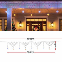 Jingle Jollys Solar Christmas Net Lights Multicolour 4m 100 LED