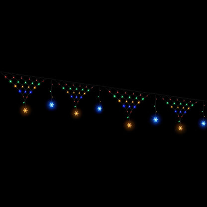 Jingle Jollys Solar Christmas Net Lights Multicolour 4m 100 LED