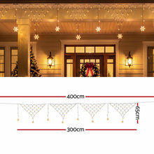 Jingle Jollys Solar Christmas Net Lights Warm White 4m 100 LED